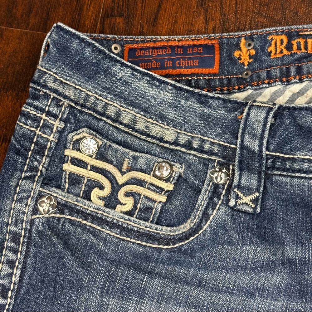 Rock Revival Liberty Boot Cut Stylish Blue Women's Jeans Y2K Vintage 31 EUC - Picture 6 of 14